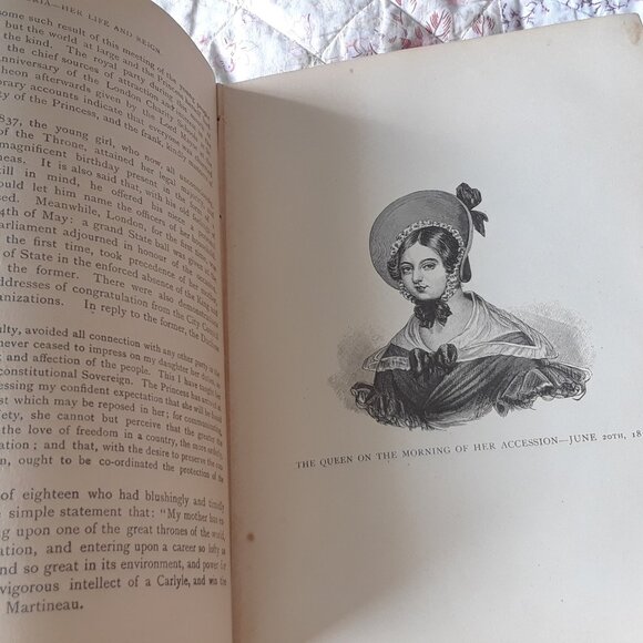 RARE 1896 Queen Victoria Her Life and Reign Antique Book - Picture 11 of 16